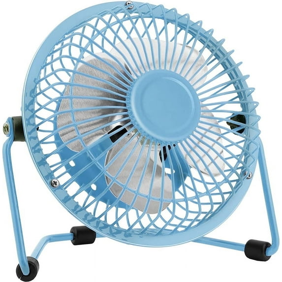 Tutuviw 4 inch Personal Fan Table Fan USB Powered Fan, Blue