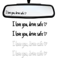 thumbnail image 1 of Tutuviw 4Pcs I Love You Drive Safe Mirror Sticker,Cute Car Rear Decal,Funny Car Accessories,Vinyl Tumbler Decal Sticker for Rearview Window Windshield Bumper,Driver Gifts(Black&White), 1 of 8