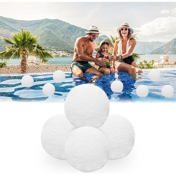 Tutuviw 4Pcs Scum Balls for Pool,3 Inch Reusable Oil Absorbing Efficient Oil Absorbing Sponge Ball Floating Scum Absorber for Hot Tub for Bath Center Slime Grime Cleaning
