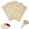 thumbnail image 1 of Tutuviw 4Sheets/216Pcs Screw Hole Cover Stickers Circular, 0.83inch Self-Adhesive Screw Hole Sticker, Dustproof Round Wood Textured Screw Covers Caps for Furniture Cabinet Shelve, Maple, 1 of 8