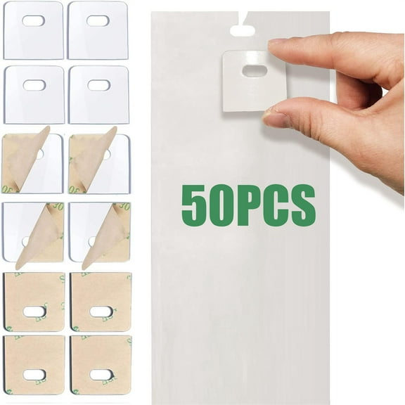 Tutuviw 50Pcs Clear Vertical Blind Repair Tabs Vertical Blinds Replacement Slats Panels Replacement Parts Fixers Kit for Vertical Blinds Replacement Slats & Parts