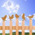 thumbnail image 1 of Tutuviw 5Pcs Rusty Bird Silhouette Outdoor Fence Decorations Metal Birds Craft Statue Ornaments Perfect Yard Art and Large Outdoor Ornaments,Fence Topper and Bird Decor, 1 of 7