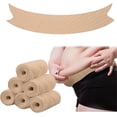 thumbnail image 1 of Tutuviw 6 Pcs Cotton Tummy Liners for Sweat Rash Plus Size Cotton Under Belly Sweat Liners Perspiration Absorber Pads Belly Band for Skin Rash,Women Sweating Supplies(27in Long, Skin Color), 1 of 7