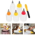 thumbnail image 1 of Tutuviw 6Pcs Cookie Decorating Squeeze Bottles for Icing,Icing Bottles with Stainless Steel Piping Tips,Food-Grade Plastic Icing Dispenser Versatile Baking Tools for Cookie Decoration,DIY Baking Tool, 1 of 7