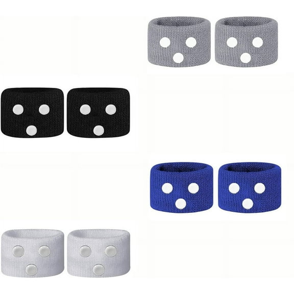 Tutuviw 8Pcs Motion Sickness Bands Anti Nausea Travel Sickness Natural Acupressure Nausea Relief Wristbans for Mornig Sea Flying Travel for Kids & Adults