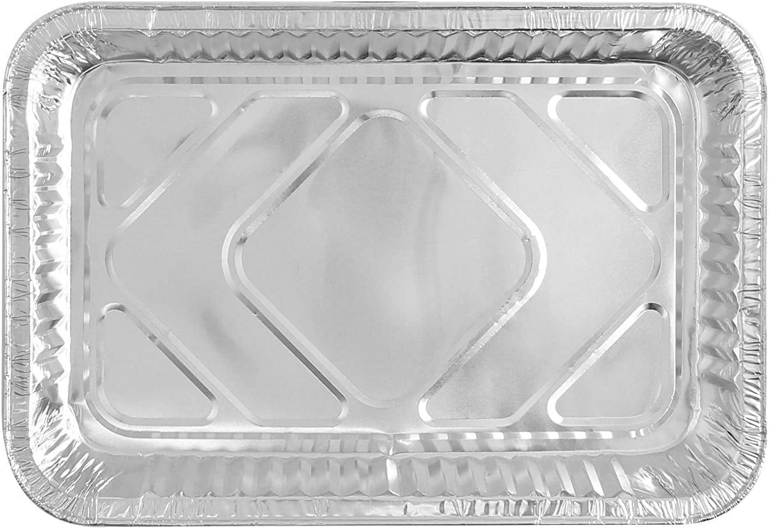 Tutuviw Aluminum Foil Pans Foil Tins Half Size Baking Cake Pans