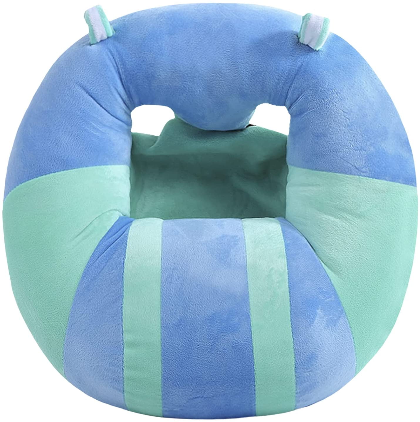 Tutuviw Baby Plush Sofa Seat Toddler Nursery Support Seat Plush Pillow Toys Bean Bag Chair Cushion (Blue)