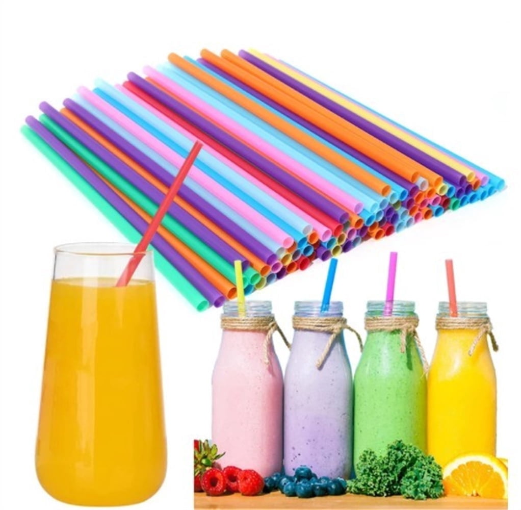 Tutuviw Boba Straws, Smoothie Straw, Extra Wide & Fat, Multi-Color, 300 ...