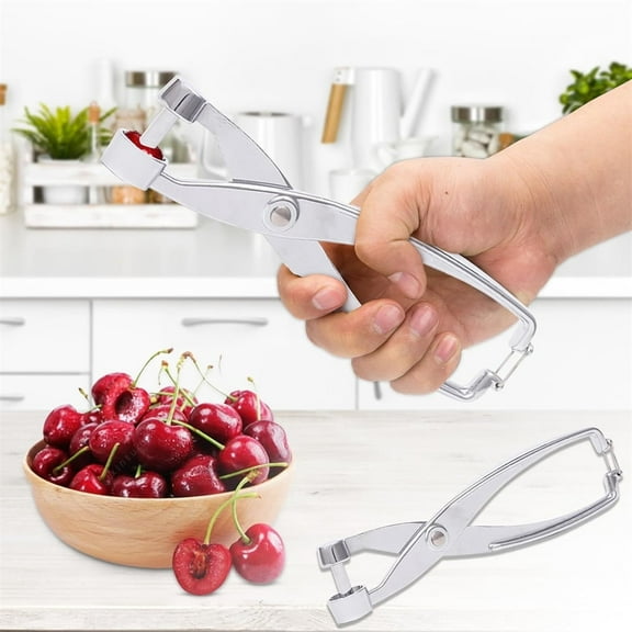 Tutuviw Cherry Picker Heavy Duty Cherry Tool All Metal Construction Portable Olive Pitter Stainless Steel Olive Pitter Kitchen Accessories Cherry Pitter Machine for Making Cherry Dishes