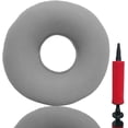 thumbnail image 1 of Tutuviw Donut Cushion Seat Chair Seat Cushion for Traveling in Car Seat Inflatable Seat Cushion Pad with Pump-Gray, 1 of 7