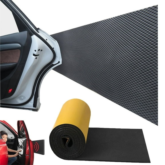 Tutuviw Garage Wall Protector,1 Roll 78" Long Foam Sticking Car Door Pads,Strong Self-Adhesive Car Wall Bumper Guards for Car Door Protector Collision Protection (1 Roll, Black)