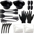 thumbnail image 1 of Tutuviw Hair Dye Coloring Kit Hair Tinting Bowl, Hair agitator, Dye Brush, Ear Cover, Hairpin, Hair Coloring Cape For Hair Coloring Hair Dye Tools (22 Pieces Black), 1 of 8