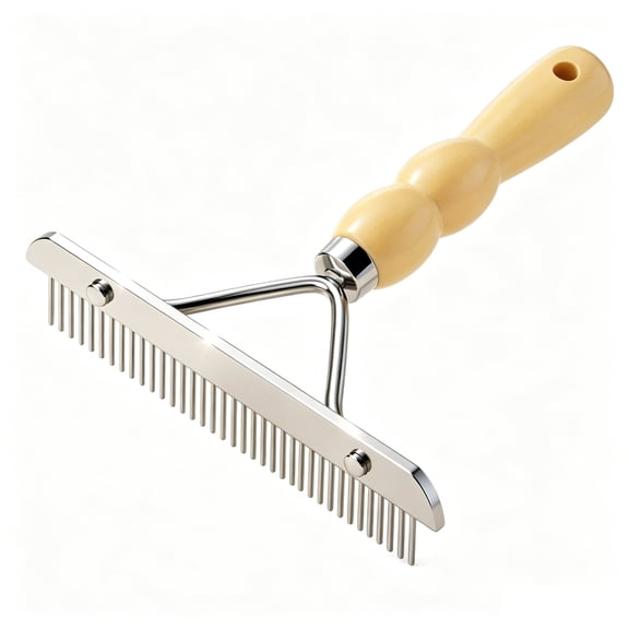Tutuviw Hand Held Carpet Rake, Rug Brush, Portable Rugs Groomer Rake Making Carpets Fluffy Again Hair Cleaner Suitable for Rug and Carpet Undercoat Rake Comb for Home