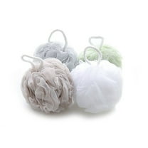 Tutuviw Loofah Bath Sponge 60g Set of 8 - Soft Exfoliating Shower Lufa for Silky Skin - Long-Handle Mesh Body Poufs- Women and Men’s Luffas - Full Cleanse & Lather