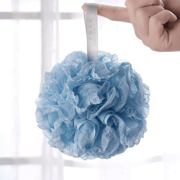 Tutuviw Loofah soft cloud Bath sponge Extra Large Mesh Pouf for Men and Women - Exfoliate with Big Gentle Cleanse Scrubber