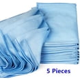 thumbnail image 1 of Tutuviw Microfiber Glass Cleaning Cloths 12*16 inches Microfiber Cloth Streak Free Lint Free Quickly Clean Windows, Windshields, Mirrors, and Stainless Steel- 5 Pack(Blue), 1 of 8