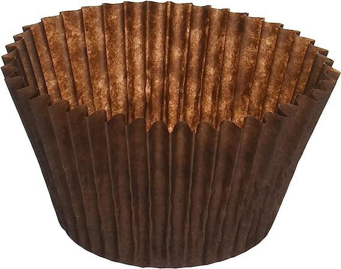 Tutuviw Mini Brown Cupcake Liners 1000 Paper Baking Cups Greaseproof for Desserts \u0026 Candies Cupcake Liner
