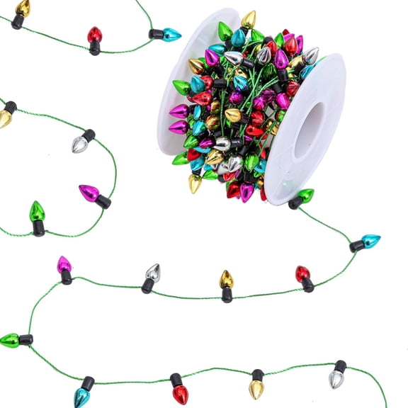Tutuviw Mini Dollhouse Christmas Lights Fake String Fairy Lights Doll House Decorations Gifts Tiny Christmas Dollhouse Accessories for Christmas Birthday Birthday Party Supplies (Multicolor)