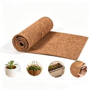 Tutuviw Natural Coco Liner Roll,Coconut Liners for Planter,Coconut Coir Roll,Coco Fiber Mat for Garden Decoration DIY Moss Poles Window Box Hanging Basket,Pet Pad,Reptiles Carpet
