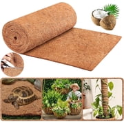 Tutuviw Natural Coco Liner Roll,Coconut Liners for Planter,Coconut Coir Roll,Coco Fiber Mat for Garden Decoration DIY Moss Poles Window Box Hanging Basket,Pet Pad,Reptiles Carpet