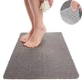 thumbnail image 1 of Tutuviw Non-Slip Loofah Plastic Bathtub Mat, 15.7*31.5 Inch, Shower Mats for Bath Tub, Secure Mat Bath Mat for Tub,Shower, Quick Drying (Grey), 1 of 7