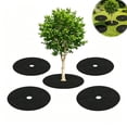 thumbnail image 1 of Tutuviw Non Woven Tree Ring, 24.4 inches Round Tree Base Weed Barrier Fabric Cover, Degradable and Reusable Tree Mulch Ring for Landscaping Weed Control, Root Protection, 1 of 5