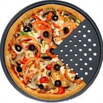 Tutuviw Nonstick Pizza Pans,Carbon Steel Pizza for Cooking,12.6" Nonstick Baking Pans for Oven, Baking, and Grilling, Crisper Pans with Holes Round Cookie Baking Sheets Pie Plate