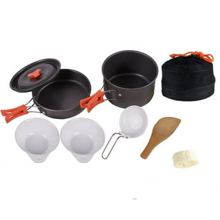 Camping Cookware Set 2Person Outdoor Gear Campfire Utensils Non Stick  Cooking Equipment Lightweight Stackable Pot Pan Bowls With Storage Bag From  Sz_saien, $20.29