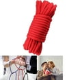 thumbnail image 1 of Tutuviw Soft Twisted Cotton Rope,Multi-Purpose Silky Feel Nylon Twisted Braided Rope,Soft Cotton Rope,Durable Thick Rope for DIY Crafts,Cargo Tie-Downs,Camping,Swings (10 Meter, Red), 1 of 8