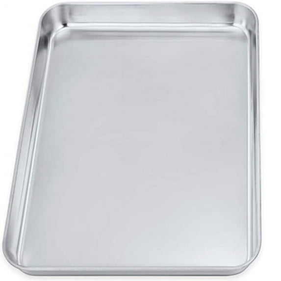 Tutuviw Stainless Steel Toaster Oven Pan Tray Ovenware Professional 16''x12''x1'' Heavy Duty & Healthy,Deep Edge Superior Mirror Finish, Dishwasher Safe