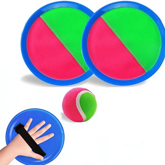 Tutuviw Toss and Catch Ball Set - Paddle Ball and Catch Game for Adults - Sticky Ball Catch Set - 2 Paddles, 1 Balls