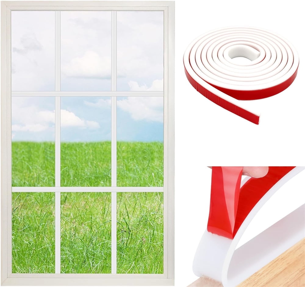 Paster Window Tutuviw Window Grille Inserts Grid Kit 78.7 in Self Adhesive Peel and ...