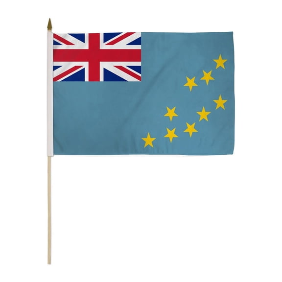 Tuvalu 12x18in Stick Flag