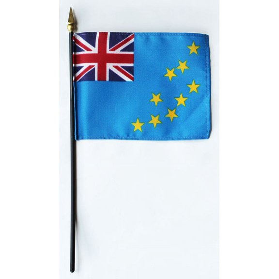 Tuvalu - 4"X6" Stick Flag