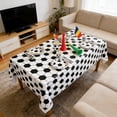 thumbnail image 1 of Tuvgenk 107.87 X 53.94 Inches Plastic Tablecloth Plastic Party Multicolor Tablecloth Soft Soccer Reusable, 1 of 6