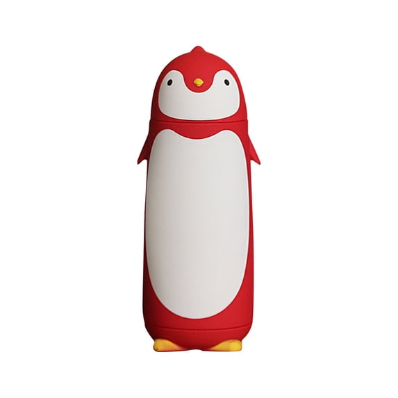 Tuvgenk 12 Oz Glass Water Bottles Office Water Bottle Flask Glass Portable Cute Red Reusable for Home