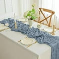 thumbnail image 1 of Tuvgenk 35 X 70 Inch Plaid Tablecloth Waterproof Bohemia Table Runner Party Decorations Square Blue Tablecloths, 1 of 9