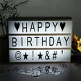 thumbnail image 1 of Tuvgenk A4 Led Diy Letter Light Box Custom Message Board for Home Wedding Party Decor With 85 Cards Black Pvc 12inch, 1 of 9