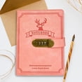 thumbnail image 1 of Tuvgenk A5 Subject Notebook Pink Personal Locking Notebook Deer Head Durable Travel Diary, 1 of 6