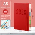 thumbnail image 1 of Tuvgenk A5 Subject Notebook Red Journal Durable 2026 Planner Travel Diary, 1 of 5
