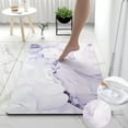 thumbnail image 1 of Tuvgenk Absorbent Bath Mat Non Slip Quick Dry Bathroom Rugs Purple Rubber Rectangle Thin 1x2 Floor Mat for Shower, 1 of 7