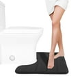 thumbnail image 1 of Tuvgenk Absorbent Bath Mats Non Slip Bathroom Rug U Shaped Black 2x1 Small Area Rug for Shower, 1 of 7