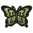 thumbnail image 1 of Tuvgenk Absorbent Bath Mats Non Slip Quick Drying Bathroom Rug 1x1 Olive Green Small Plush Novel Butterfly Shape Area Rugs for Tub, 1 of 6