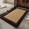 thumbnail image 1 of Tuvgenk Absorbent Bath Mats Quick Dry Non Slip Bathroom Rug 2x2 Linen Rectangle Taupe Small Floor Mat for Tub, 1 of 6