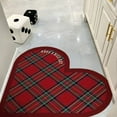 thumbnail image 1 of Tuvgenk Absorbent Bath Mats Quick Drying Non Slip Bathroom Rug Heart 2x2 Small Red Area Rugs for Shower, 1 of 8