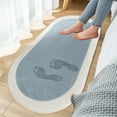 thumbnail image 1 of Tuvgenk Area Rug Non Slip Bedroom Accent Rugs Washable Oval Plush Living Room 1×3 Floor Mat, 1 of 8
