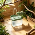thumbnail image 1 of Tuvgenk Automatic Circulating Water Bird Bath Box with Running Water Pump for Parrots, Self-Cleaning Shower Tub with Filter for Small Birds, Green, 1 of 6