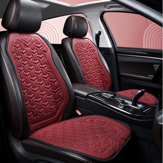 Tuvgenk Automotive Seat Covers Practical Red Car Seat Cushions Vehicle for Interior Use Easy To Install Washable