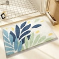 thumbnail image 1 of Tuvgenk Bath Mat Absorbent Quick Dry Non Slip Bathroom Rugs 1x2 Large Navy Blue Rectangle Plush Floor Mat for Tub, 1 of 6