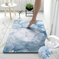 thumbnail image 1 of Tuvgenk Bath Mat Non Slip Quick Dry Absorbent Bathroom Rugs Thin Blue Rectangle 1x2 Rubber Floor Mat for Shower, 1 of 7